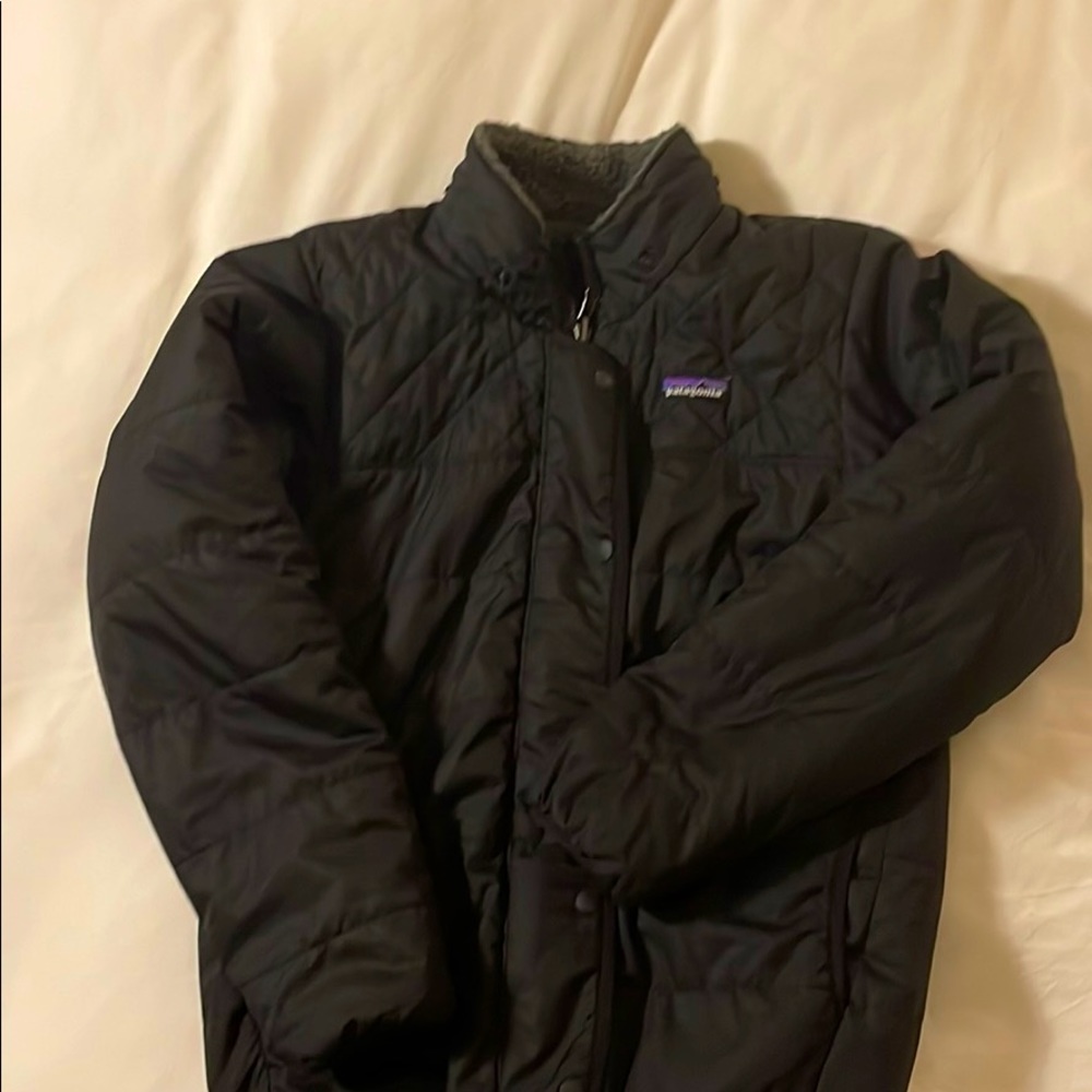 Black Patagonia puffer jacket